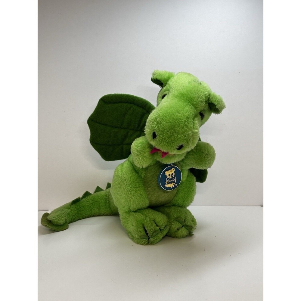 Vintage 1983 Dakin Nature Babies Large Plush Duncan Dragon Rare with Hang Tag 9”